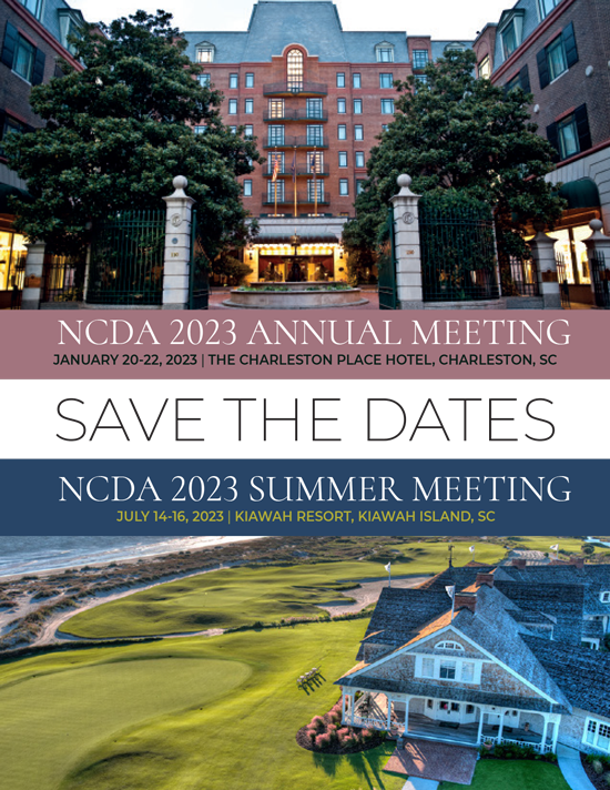 2023 NCDA Meeting Dates