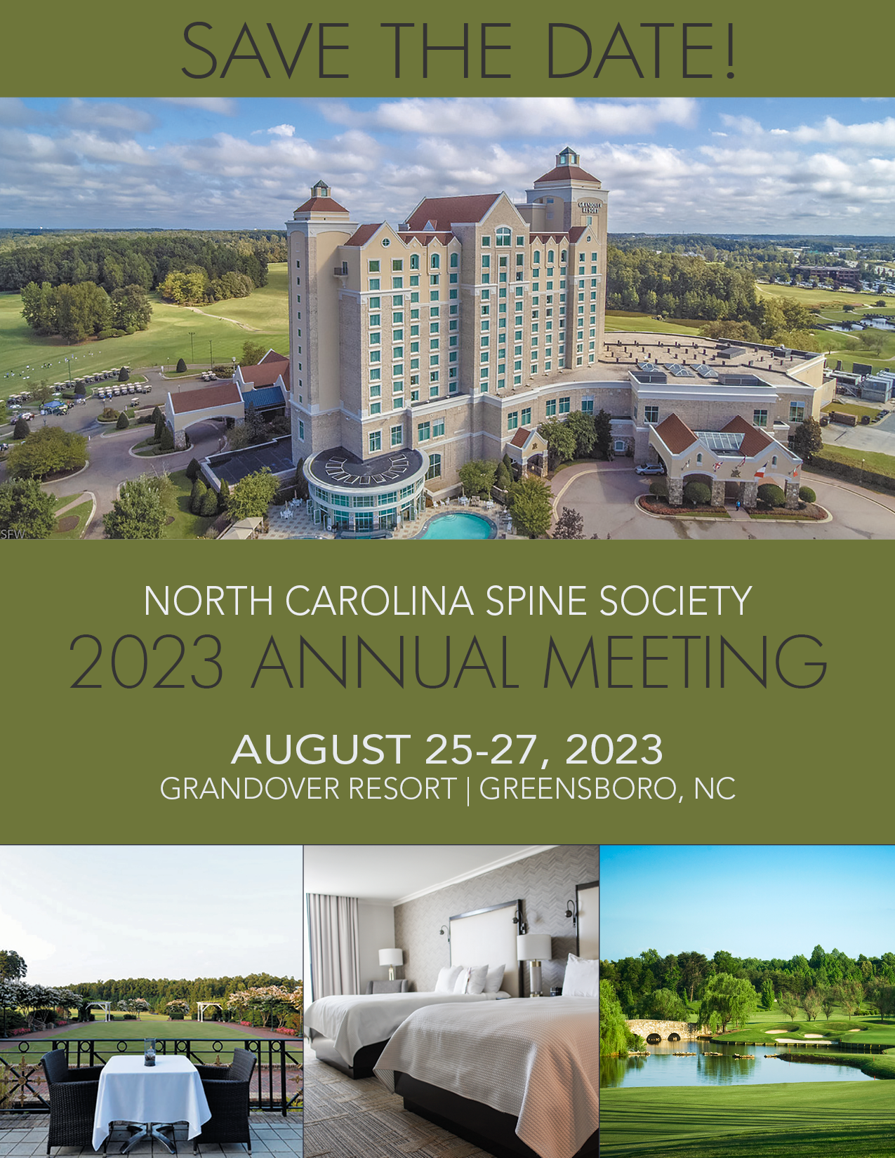 Save the Date for the 2023 NCSS Annual Meeting at the Grandover in Greensboro - Aug. 25-27