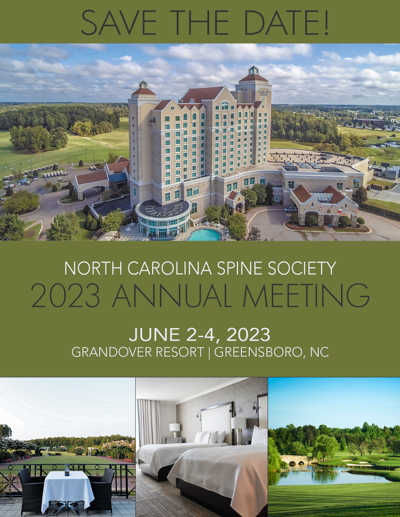 Save the date for the 2023 NC Spine Society Annual Meeting