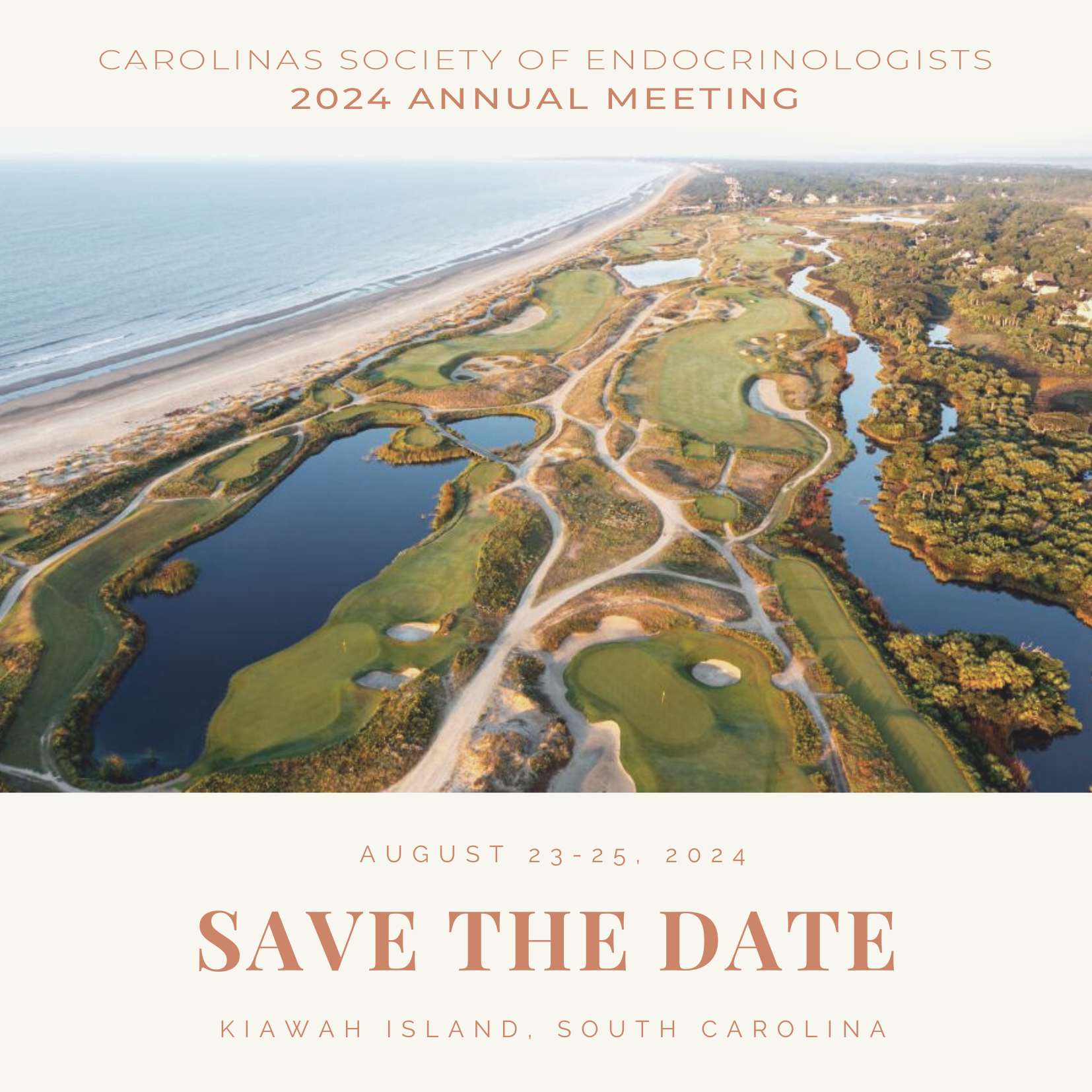 Save the date for the 2024 CSE Annual Meeting, Aug. 23-25, Kiawah