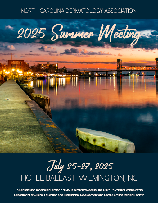 2025 NCDA summer meeting brochure cover, featuring the Wilmington riverfront