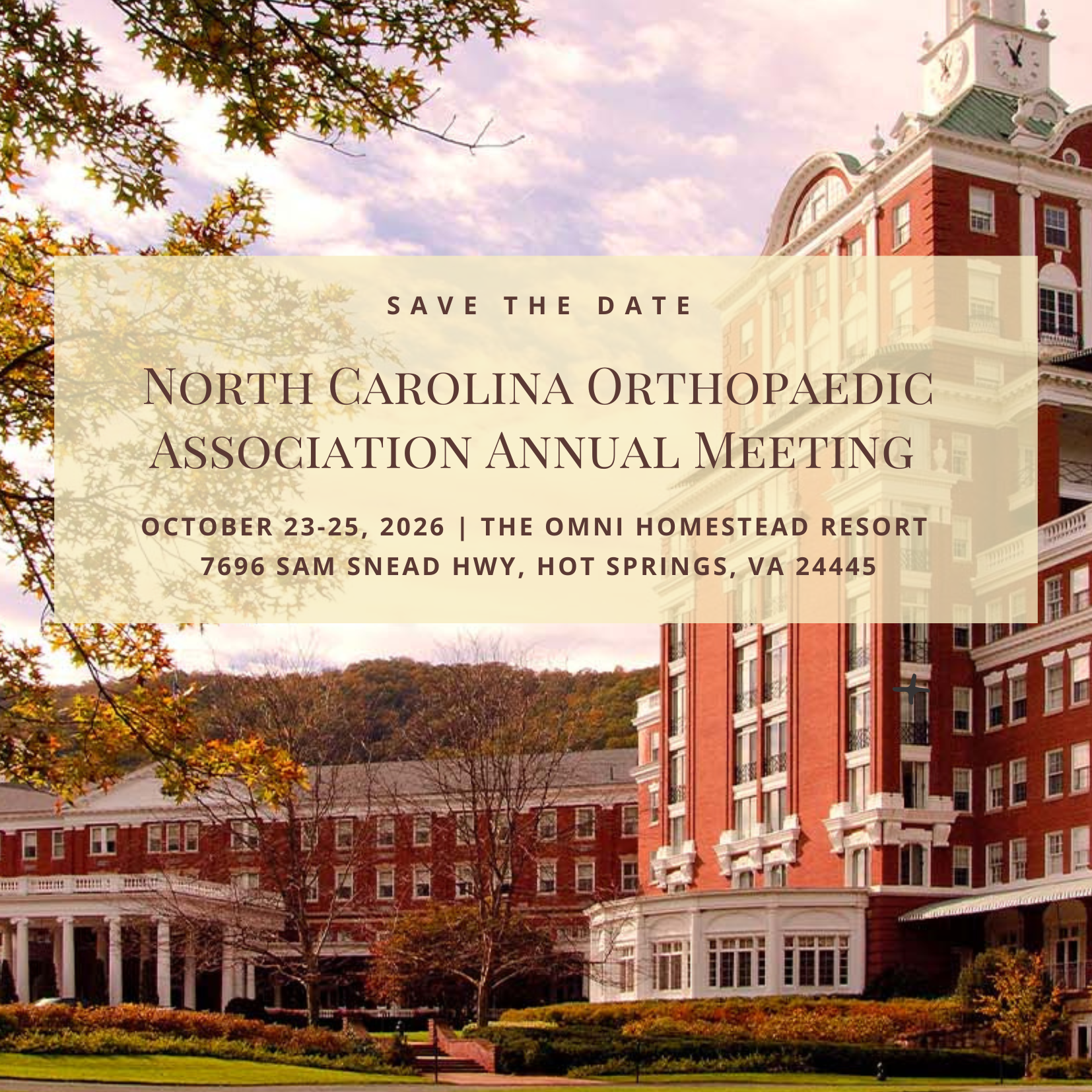 2026 NCOA Annual Meeting - October 23-25, Omni Homestead