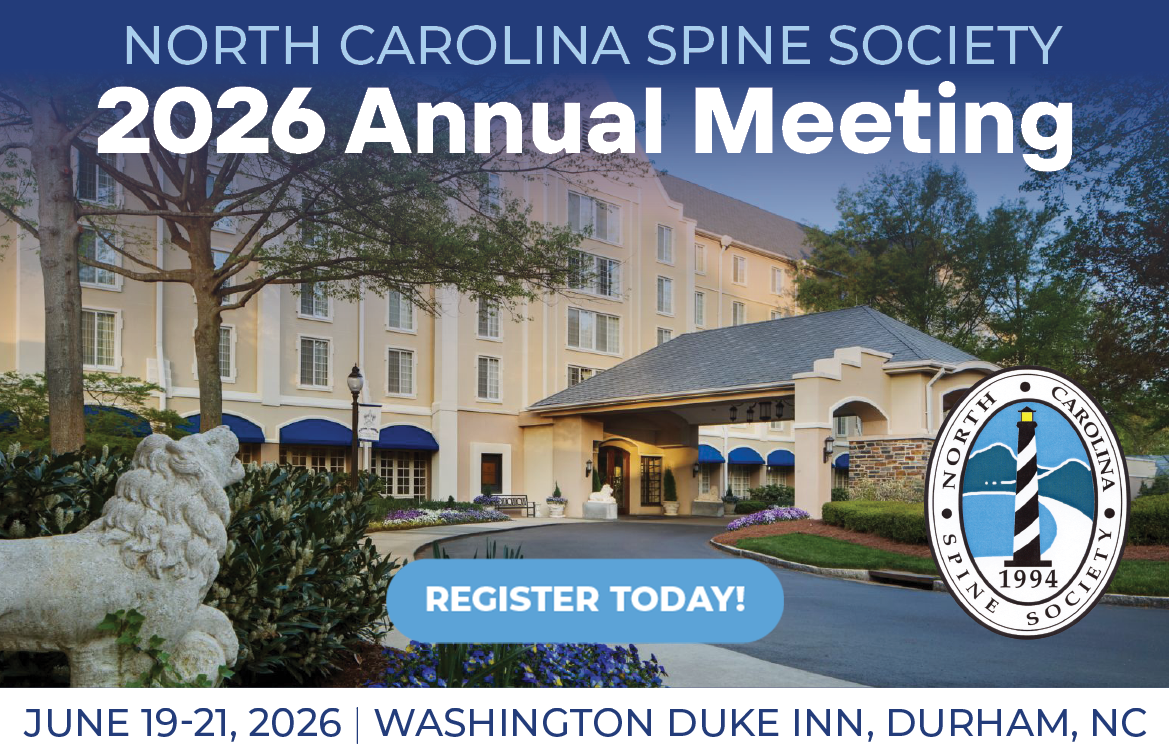 Register now for the 2026 NC Spine Society Annual Meeting