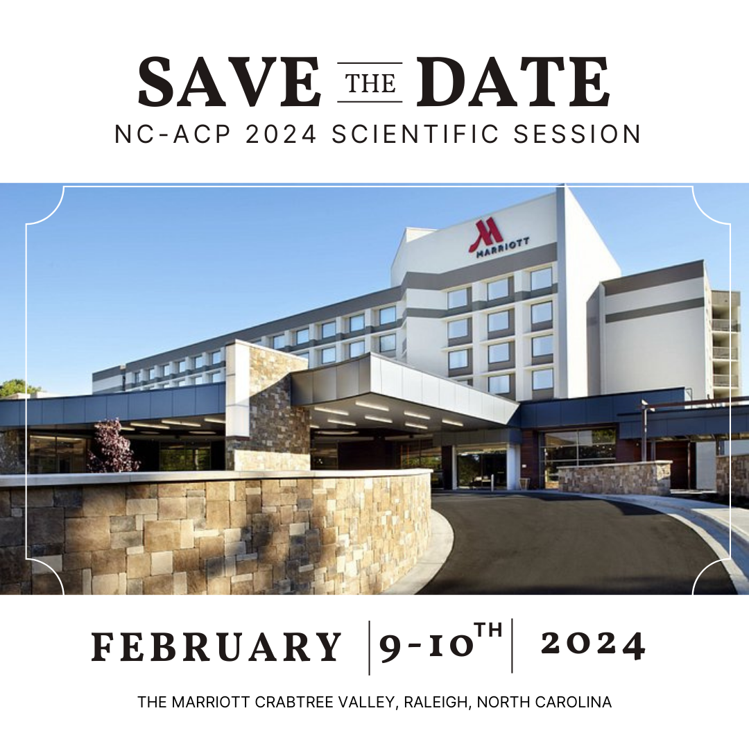 Save the date for the 2024 NCACP Annual Meeting February 9-10 in Raleigh, NC