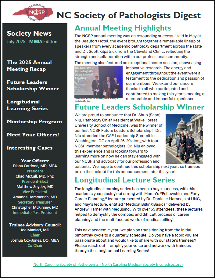 Summer 2025 NCSP Newsletter