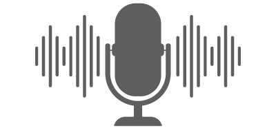 Gray podcast icon