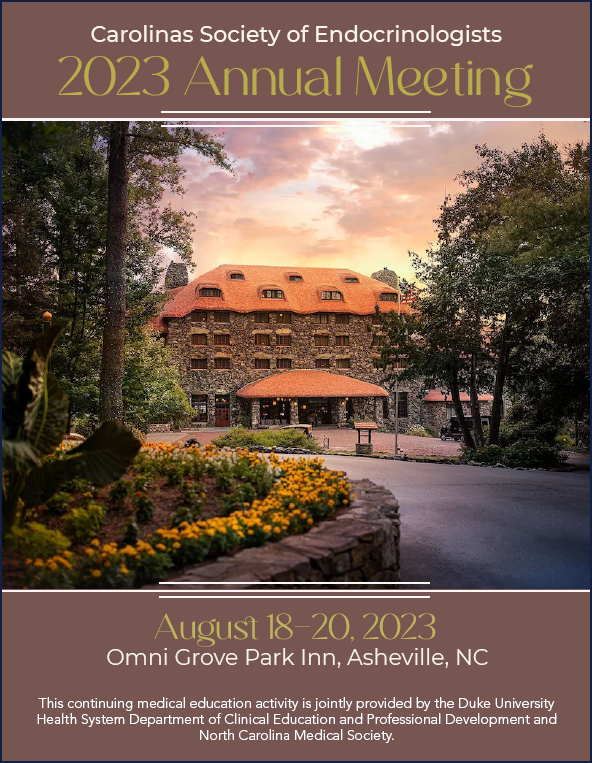 2023 Carolinas Society of Endocrinologists Annual Meeting (Aug. 1820